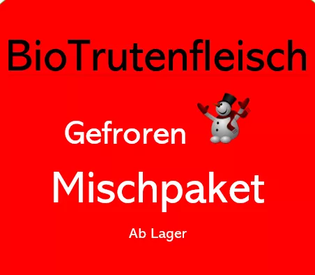 GEFRORENES Bio Trutenfleisch -MischpaketE;  ab Lager